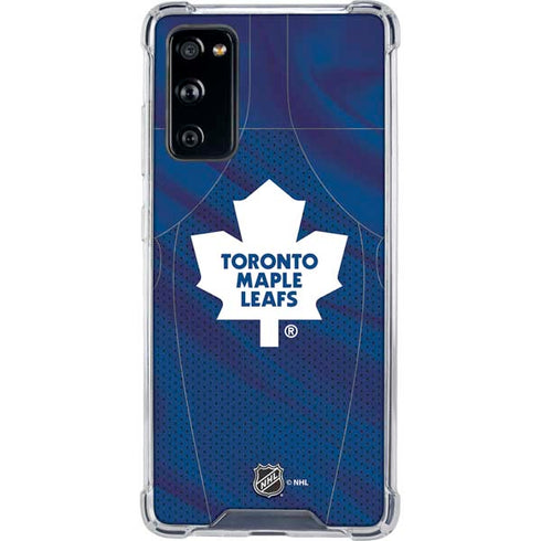 NHL Toronto Maple Leafs Home Jersey Galaxy S20 FE Clear Case
