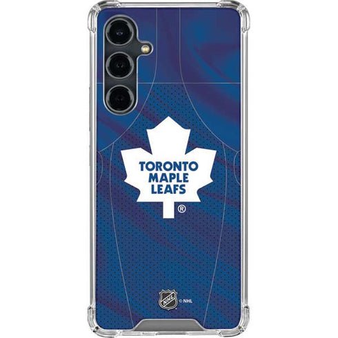 NHL Toronto Maple Leafs Home Jersey Galaxy S23 FE Clear Case