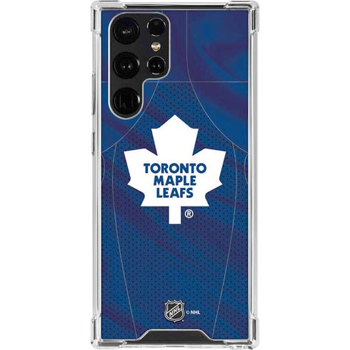 NHL Toronto Maple Leafs Home Jersey Galaxy S24 Ultra Clear Case