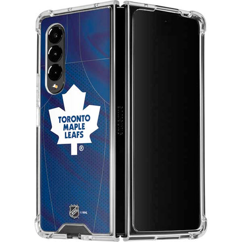 NHL Toronto Maple Leafs Home Jersey Galaxy Z Fold4 5G Clear Case