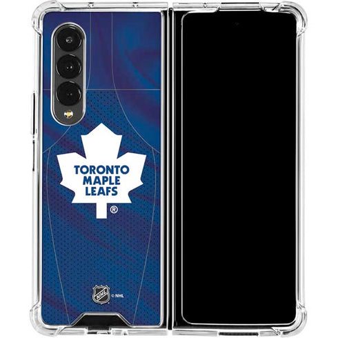 NHL Toronto Maple Leafs Home Jersey Galaxy Z Fold4 5G Clear Case