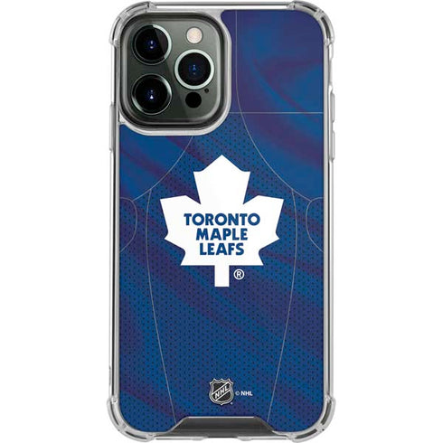 NHL Toronto Maple Leafs Home Jersey iPhone 13 Pro Max Clear Case