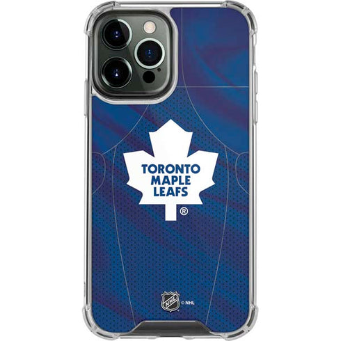 NHL Toronto Maple Leafs Home Jersey iPhone 14 Pro Max Clear Case