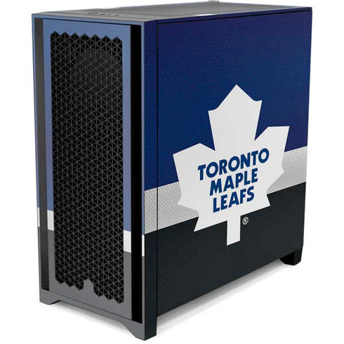 NHL Toronto Maple Leafs Jersey Corsair 4000D Tempered Glass Mid-Tower ATX Case Skin