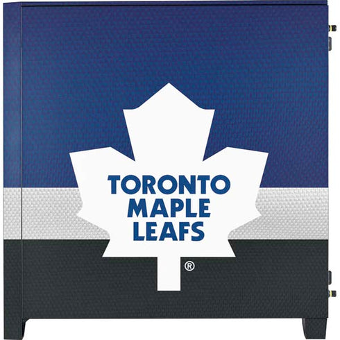 NHL Toronto Maple Leafs Jersey Corsair 4000D Tempered Glass Mid-Tower ATX Case Skin