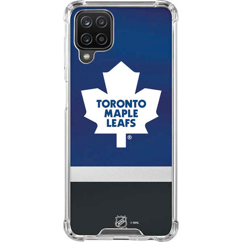 NHL Toronto Maple Leafs Jersey Galaxy A12 Clear Case