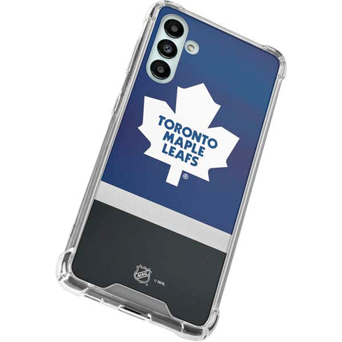 NHL Toronto Maple Leafs Jersey Galaxy A13 5G Clear Case