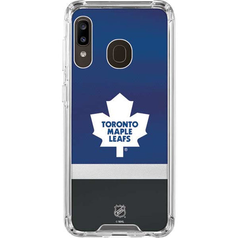 NHL Toronto Maple Leafs Jersey Galaxy A30 Clear Case