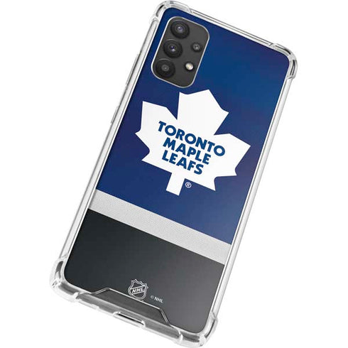 NHL Toronto Maple Leafs Jersey Galaxy A32 5G Clear Case