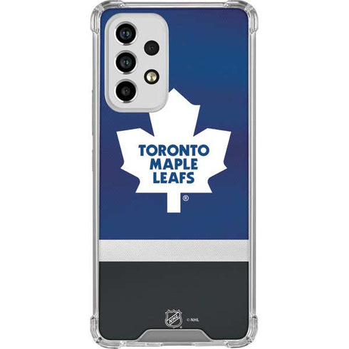 NHL Toronto Maple Leafs Jersey Galaxy A33 5G Clear Case