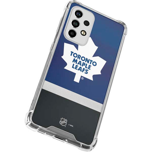 NHL Toronto Maple Leafs Jersey Galaxy A33 5G Clear Case