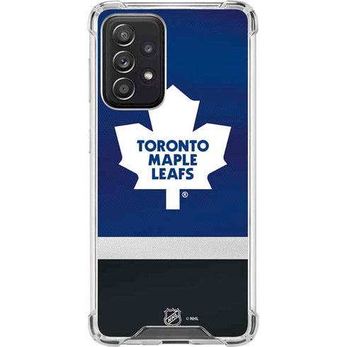 NHL Toronto Maple Leafs Jersey Galaxy A52 5G Clear Case
