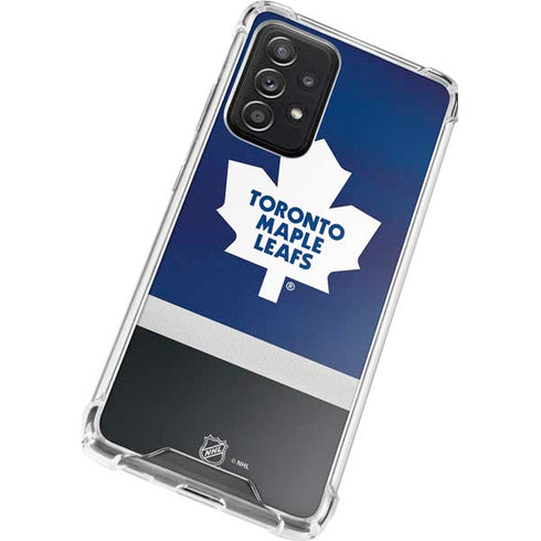 NHL Toronto Maple Leafs Jersey Galaxy A52 5G Clear Case