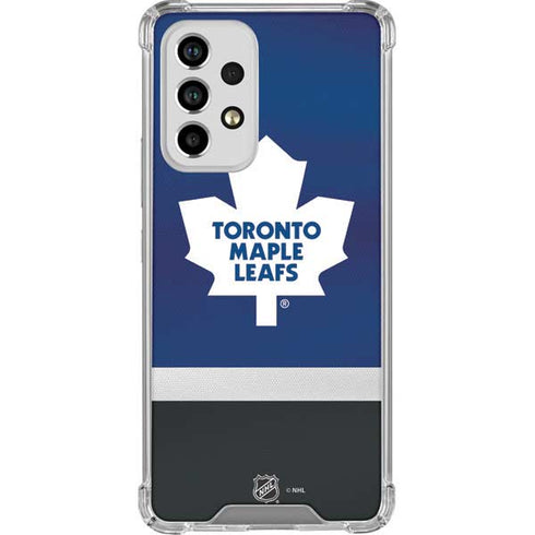NHL Toronto Maple Leafs Jersey Galaxy A53 5G Clear Case