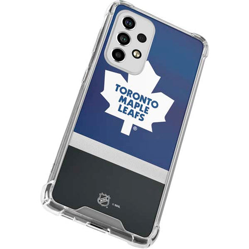 NHL Toronto Maple Leafs Jersey Galaxy A53 5G Clear Case