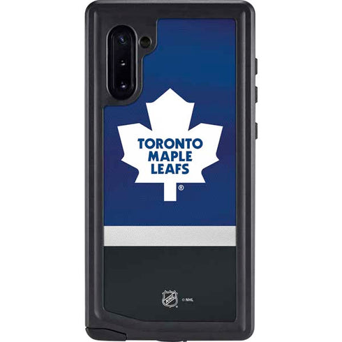 NHL Toronto Maple Leafs Jersey Galaxy Note 10 Waterproof Case