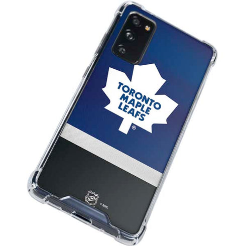 NHL Toronto Maple Leafs Jersey Galaxy S20 FE Clear Case