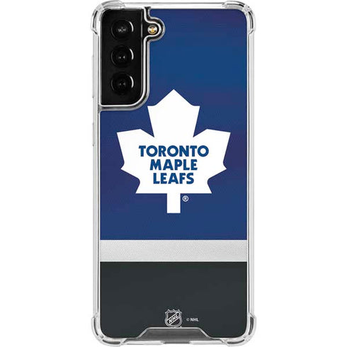 NHL Toronto Maple Leafs Jersey Galaxy S21 FE Clear Case
