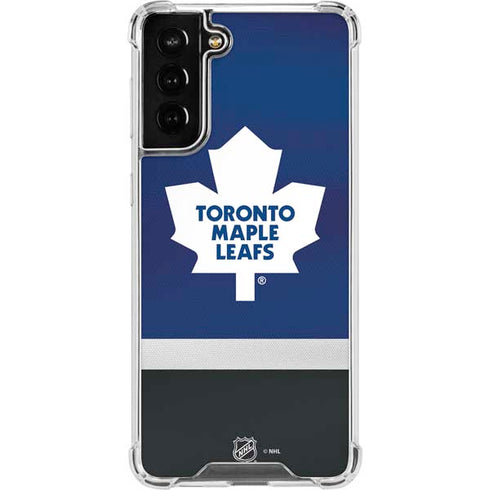 NHL Toronto Maple Leafs Jersey Galaxy S22 Plus Clear Case