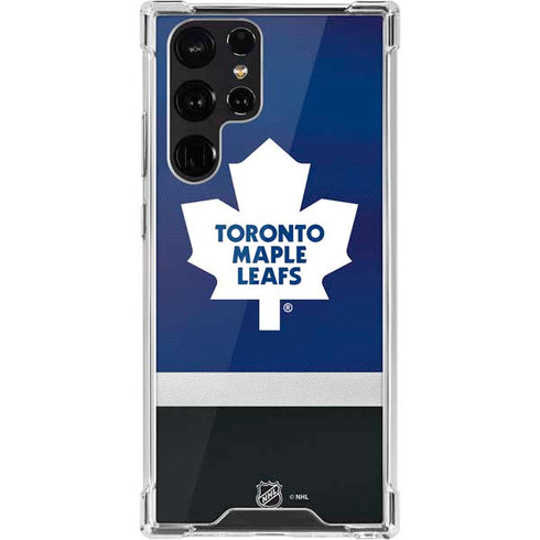 NHL Toronto Maple Leafs Jersey Galaxy S22 Ultra Clear Case