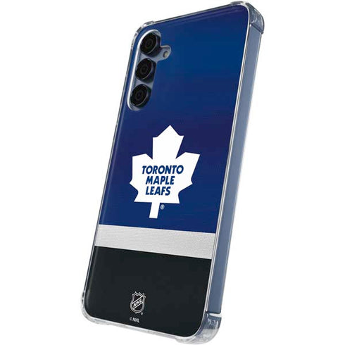 NHL Toronto Maple Leafs Jersey Galaxy S24 Clear Case