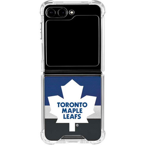 NHL Toronto Maple Leafs Jersey Galaxy Z Flip5 5G Clear Case
