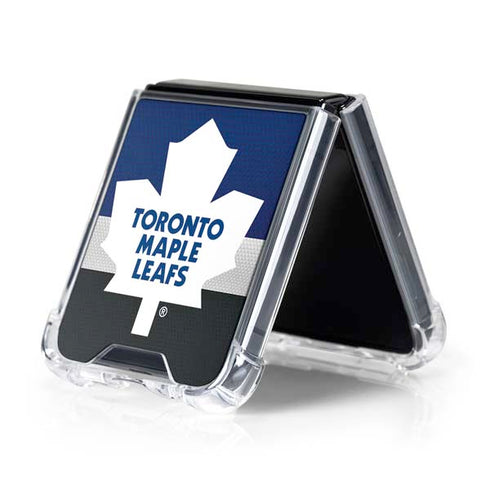 NHL Toronto Maple Leafs Jersey Galaxy Z Flip5 5G Clear Case