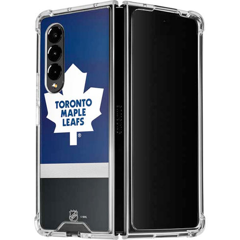 NHL Toronto Maple Leafs Jersey Galaxy Z Fold4 5G Clear Case