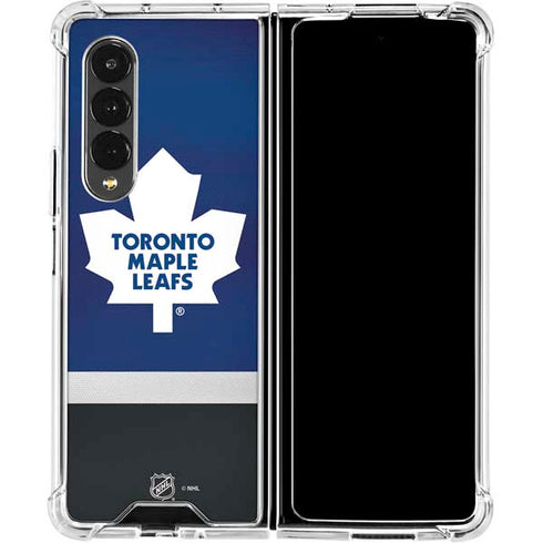 NHL Toronto Maple Leafs Jersey Galaxy Z Fold4 5G Clear Case