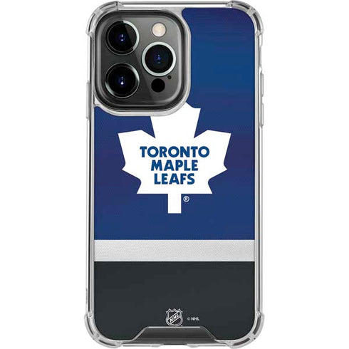 NHL Toronto Maple Leafs Jersey iPhone 13 Pro Clear Case