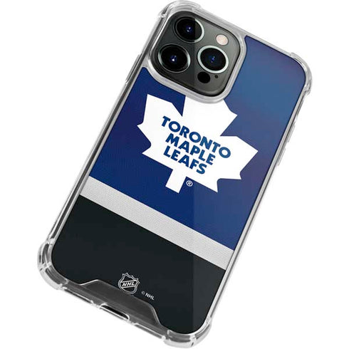 NHL Toronto Maple Leafs Jersey iPhone 13 Pro Clear Case