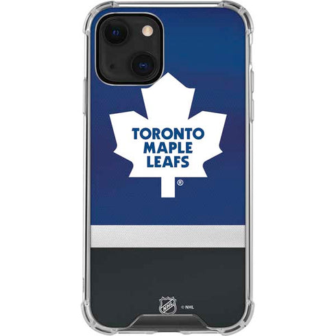 NHL Toronto Maple Leafs Jersey iPhone 14 Clear Case