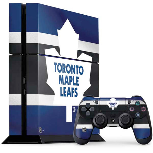 NHL Toronto Maple Leafs Jersey PS4 Console and Controller Bundle Skin