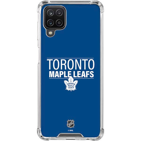 NHL Toronto Maple Leafs Lineup Galaxy A12 Clear Case