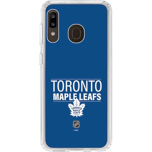 NHL Toronto Maple Leafs Lineup Galaxy A20 Clear Case