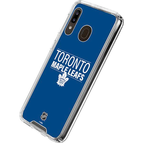 NHL Toronto Maple Leafs Lineup Galaxy A30 Clear Case