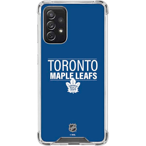 NHL Toronto Maple Leafs Lineup Galaxy A72 5G Clear Case