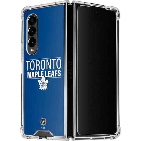 NHL Toronto Maple Leafs Lineup Galaxy Z Fold4 5G Clear Case