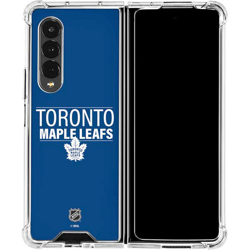 NHL Toronto Maple Leafs Lineup Galaxy Z Fold4 5G Clear Case