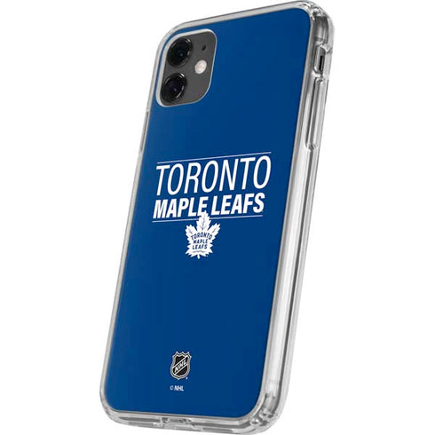 NHL Toronto Maple Leafs Lineup iPhone 11 Clear Case