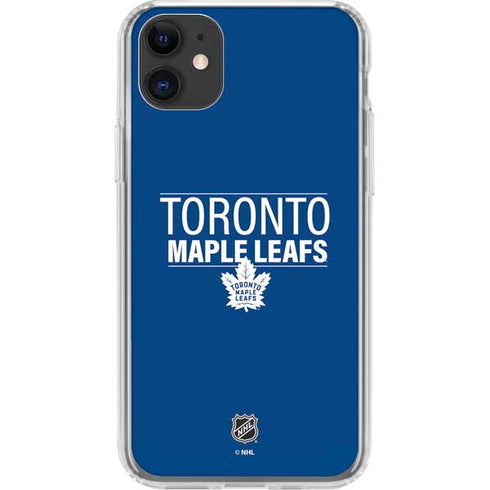 NHL Toronto Maple Leafs Lineup iPhone 11 Clear Case