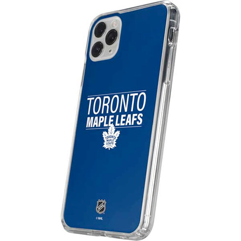 NHL Toronto Maple Leafs Lineup iPhone 11 Pro Clear Case