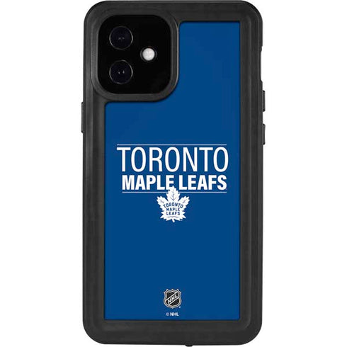 NHL Toronto Maple Leafs Lineup iPhone 12 Mini Waterproof Case