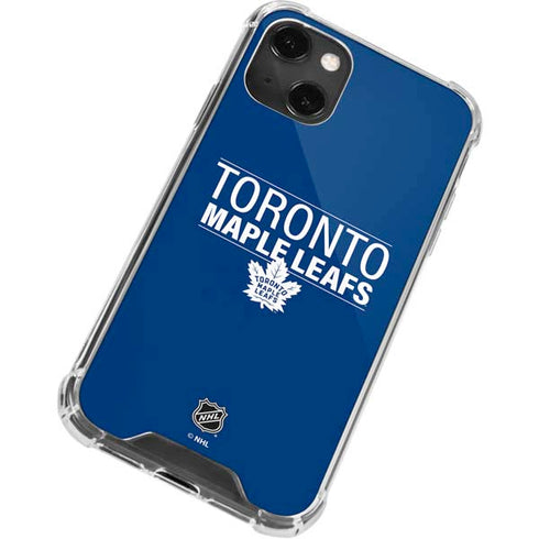 NHL Toronto Maple Leafs Lineup iPhone 13 Mini Clear Case