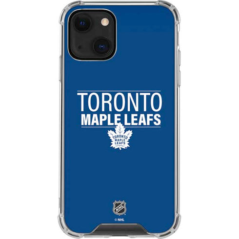 NHL Toronto Maple Leafs Lineup iPhone 14 Plus Clear Case