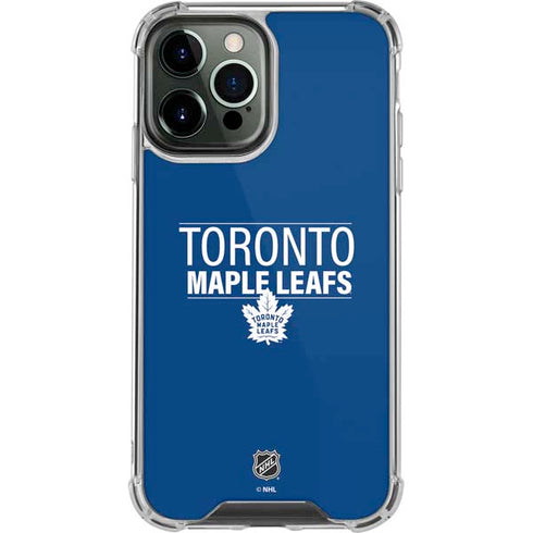 NHL Toronto Maple Leafs Lineup iPhone 14 Pro Max Clear Case