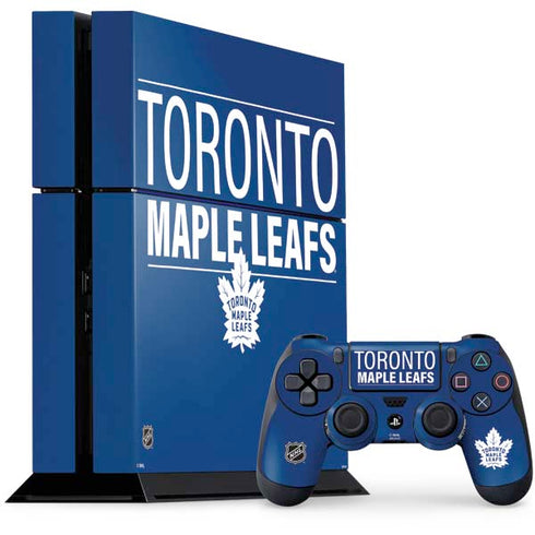 NHL Toronto Maple Leafs Lineup PS4 Console and Controller Bundle Skin