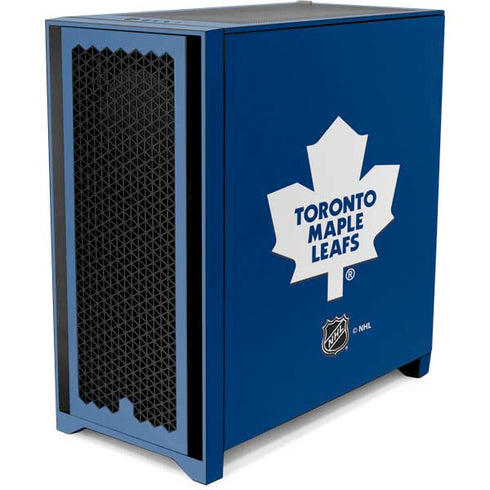 NHL Toronto Maple Leafs Solid Background Corsair 4000D Tempered Glass Mid-Tower ATX Case Skin