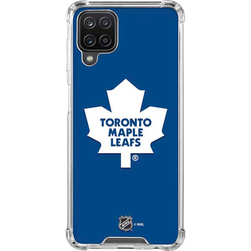 NHL Toronto Maple Leafs Solid Background Galaxy A12 Clear Case