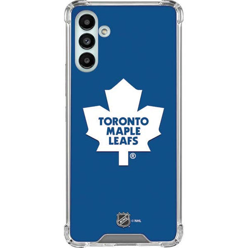 NHL Toronto Maple Leafs Solid Background Galaxy A13 5G Clear Case